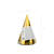 Partyh�te � Gold � 16 cm � 6 St�ck Bild 3