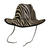 SALE Hut Cowboy Zebra, Einheitsgröße
