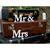 Holz-Schriftzug Mr und Mrs - Wei�, ca. 50 � 9,5 cm Bild 3