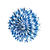 Deko-Fcher Bayernraute, 50cm, Bayrische Dekoration, Bayrisches Fest, Blau-Wei