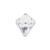 SALE Deko Diamant-Perlen, transparent, 6 Stück