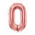 Folienballon Gro� Zahl 0 - 86 cm - Ros�gold