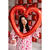 Folienballon Herzrahmen - 86 � 83,5 cm - Rot Bild 2