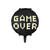 Folienballon Gamer Over - 45 cm - Schwarz