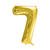 Folienballon Medium Zahl 7 - 72 cm - Gold - Zahl: 7