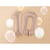 Folienballon Medium Zahl 0 - 72 cm - Dunkelbeige matt Bild 2