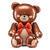Folienballon Teddyb�r sitzend - 75 � 84 cm