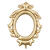 Folienballon Bilderrahmen - 78 � 95 cm - Gold