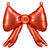 Folienballons Schleife - 25 � 25 cm - Rot - Set mit 5 St�ck