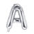 Folienballon Buchstabe A - 35 cm - Silber