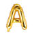 Folienballon Buchstabe A - 35 cm - Gold