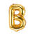 Folienballon Buchstabe B - 35 cm - Gold - Buchstabe: B