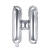 Folienballon Buchstabe H - 35 cm - Silber - Buchstabe: H