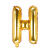 Folienballon Buchstabe H - 35 cm - Gold - Buchstabe: H
