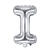 Folienballon Buchstabe I - 35 cm - Silber - Buchstabe: I