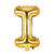 Folienballon Buchstabe I - 35 cm - Gold - Buchstabe: I