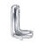 Folienballon Buchstabe L - 35 cm - Silber - Buchstabe: L