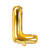 Folienballon Buchstabe L - 35 cm - Gold - Buchstabe: L