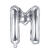 Folienballon Buchstabe M - 35 cm - Silber - Buchstabe: M