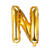 Folienballon Buchstabe N - 35 cm - Gold - Buchstabe: N