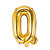 Folienballon Buchstabe Q - 35 cm - Gold - Buchstabe: Q