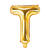 Folienballon Buchstabe T - 35 cm - Gold - Buchstabe: T