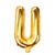 Folienballon Buchstabe U - 35 cm - Gold - Buchstabe: U