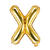 Folienballon Buchstabe X - 35 cm - Gold - Buchstabe: X