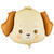 Folienballon Hundekopf - 63 � 48,5 cm