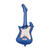 Folienballon Gitarre - 41 � 105 cm, dunkelblau