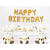 Folienballon Schriftzug Happy Birthday / Geburtstag - 340 � 35 cm - Gold Bild 2