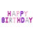 Folienballon Schriftzug Happy Birthday / Geburtstag - 340 � 35 cm - Farbig sortiert