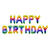 Folienballon Schriftzug Happy Birthday / Geburtstag - 340 � 35 cm - Regenbogen