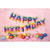 Folienballon Schriftzug Happy Birthday / Geburtstag - 340 � 35 cm - Regenbogen Bild 2