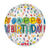 SALE Folienballon Happy-Birthday / Herzlichen Glckwunsch Rainbow Orbz, 40 cm