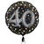 Folienballon Sparkling Birthday 40th, 81 cm - Folienballon XL Sparkling 40. Geburtstag
