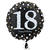 Folienballon Sparkling Birthday 18th, 45 cm