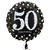 Folienballon Sparkling Birthday 50th, 45 cm - Folienballon Sparkling 50. Geburtstag