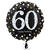 Folienballon Sparkling Birthday 60th, 45 cm - Folienballon Sparkling 60. Geburtstag