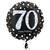 Folienballon Sparkling Birthday 70th, 45 cm