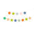 Girlande Happy Birthday / Geburtstag Sterne - Farbig sortiert, L�nge: 260 cm