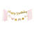 Girlande / Dekoration Happy Birthday / Geburtstag Einhorn - L�nge: 230 cm