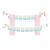 Girlande Happy Birthday / Geburtstag Meerjungfrau - 130 � 100 cm