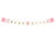 Girlande Baby Girl / M�dchen - Rosa-Wei�, L�nge: 175 cm