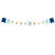Girlande Baby Boy / Junge - Blau-Wei�, L�nge: 160 cm