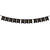 Girlande Happy New Year - Schwarz, L�nge: 170 cm