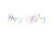Girlande Happy Birthday / Geburtstag Schriftzug - Irisierend, L�nge: 62 cm