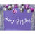 Girlande Happy Birthday / Geburtstag Schriftzug - Silber, L�nge: 62 cm Bild 3