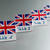 SALE Namensschild Union Jack, 5x5 cm, 10 Stck Bild 5