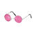 Brille Hippie, runde, rosa Gläser aus Metall